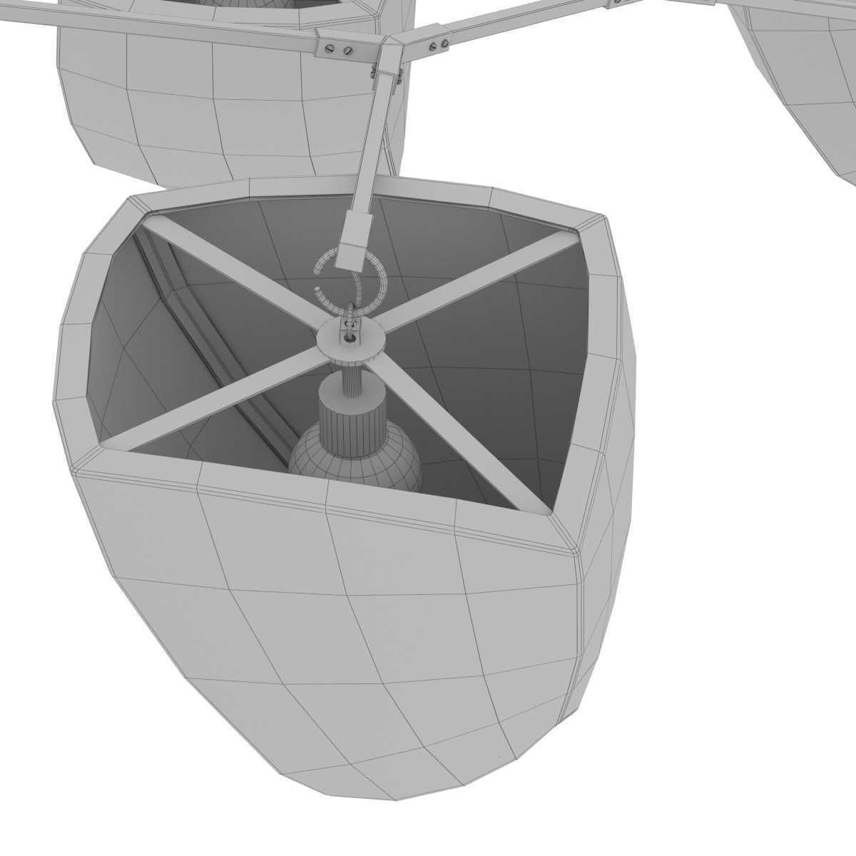 andrea claire studio Cassiopeia 9  Bamboo chandelier  3D model_10