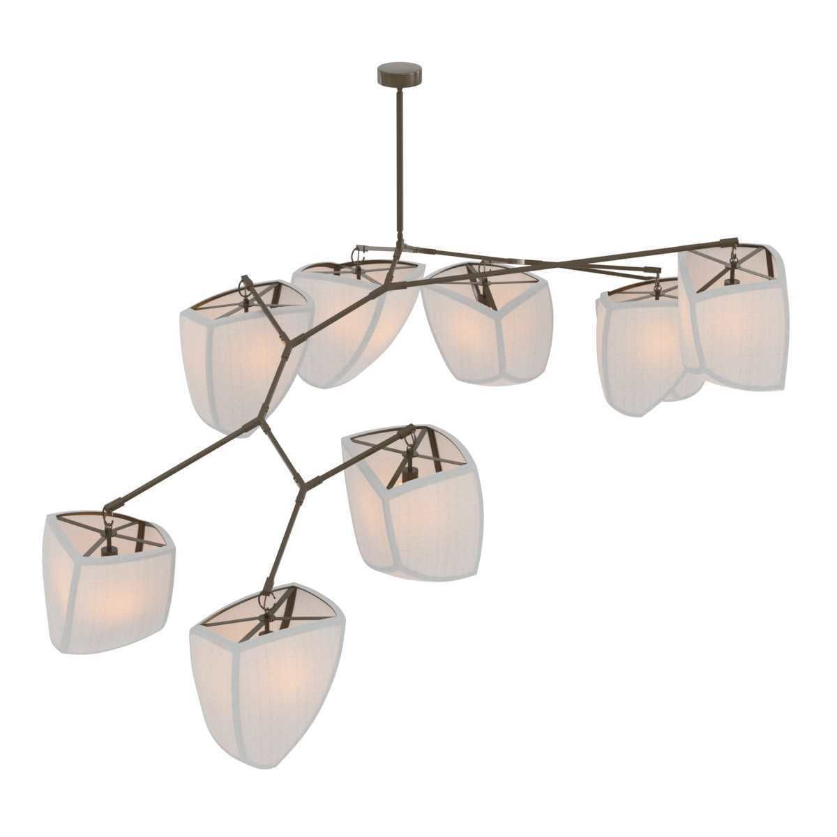 andrea claire studio Cassiopeia 9  Bamboo chandelier  3D model_2