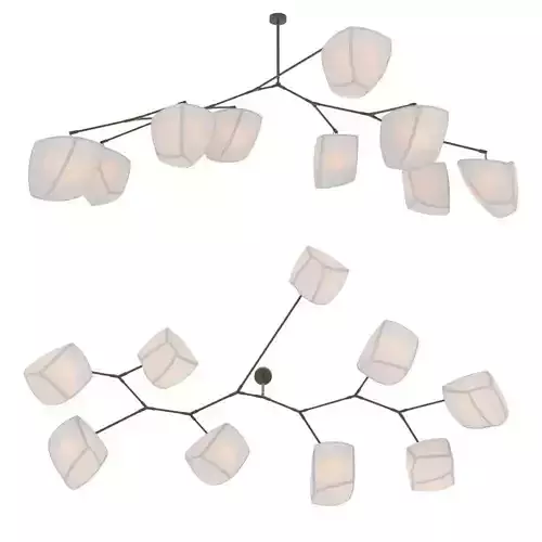 andrea claire studio Cassiopeia 9  Bamboo chandelier  3D model