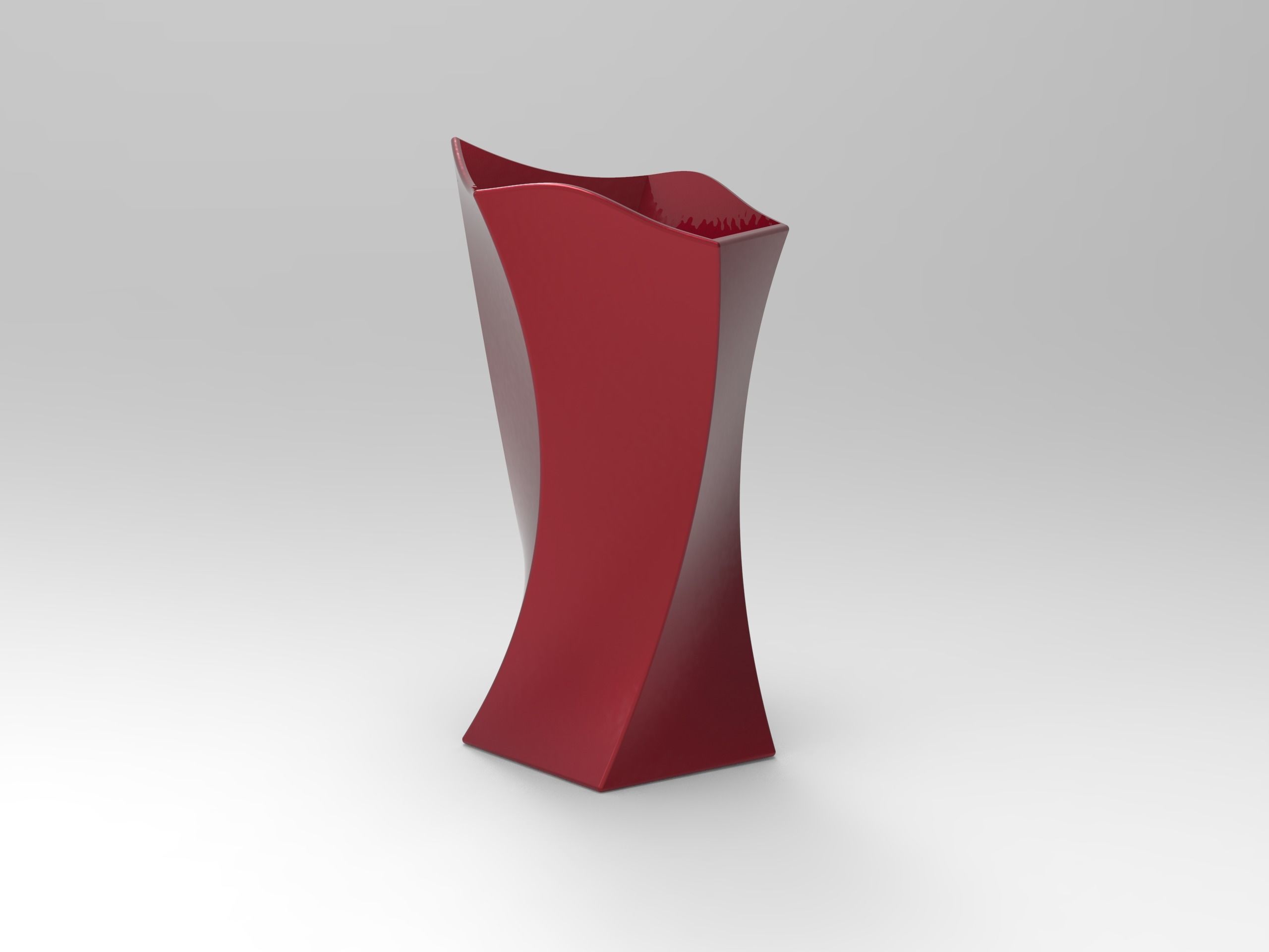 hexagonal vase 3D print model_4