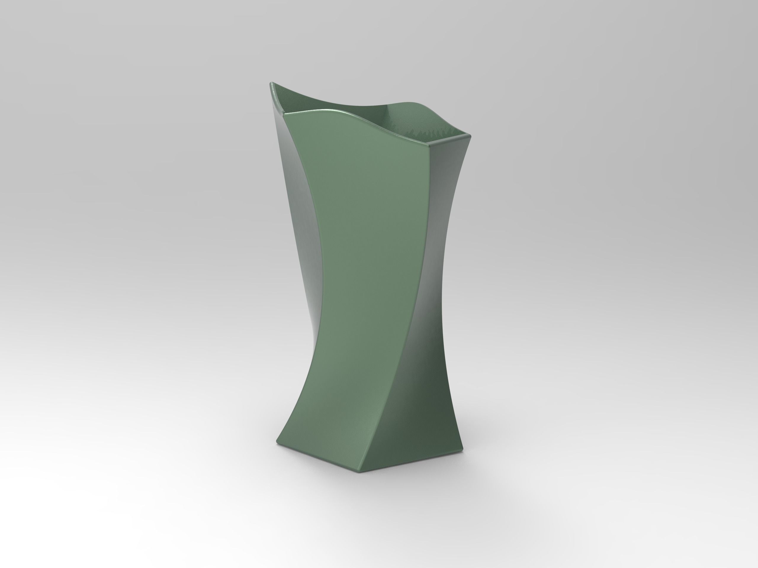 hexagonal vase 3D print model_2