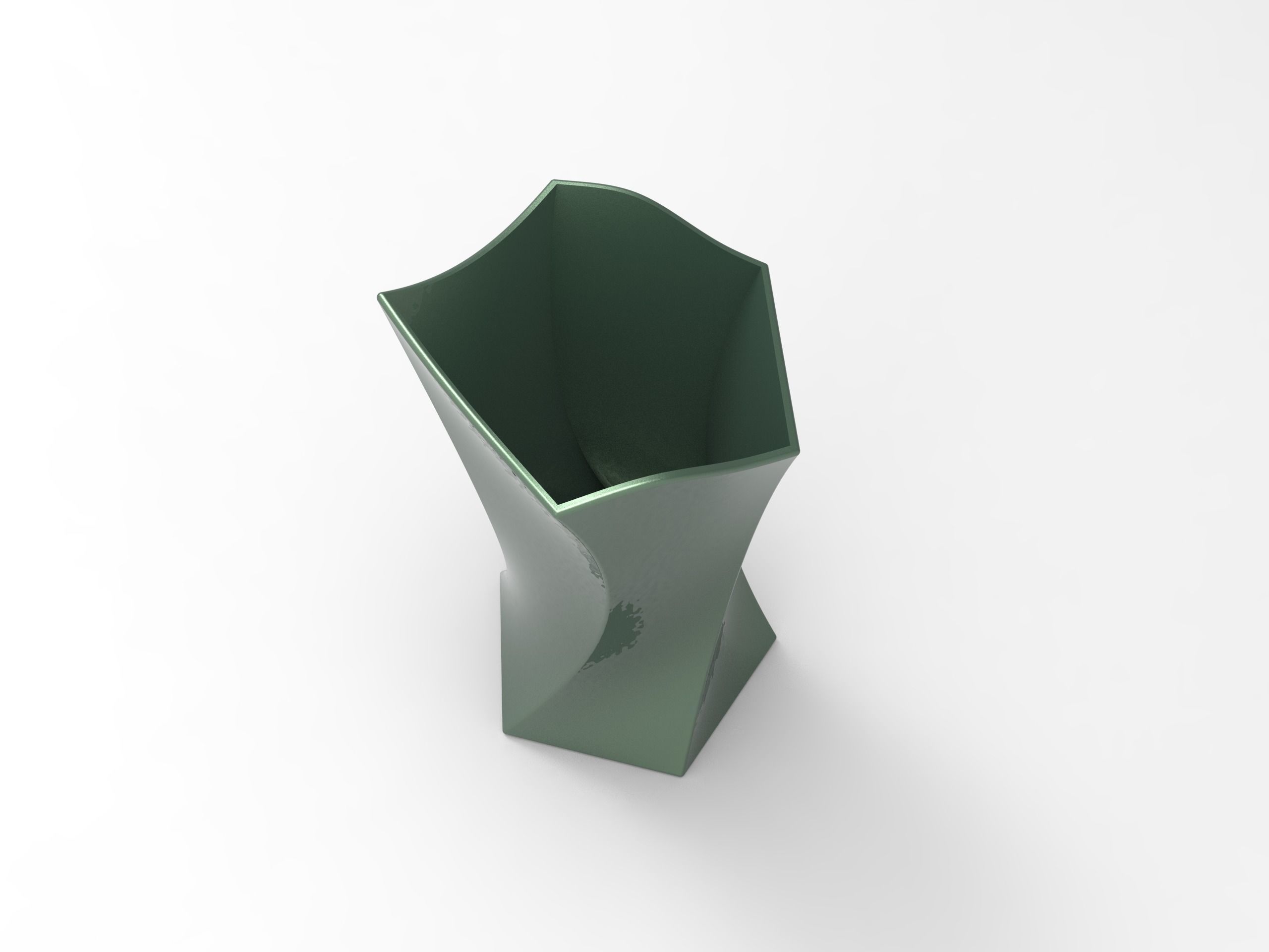 hexagonal vase 3D print model_1