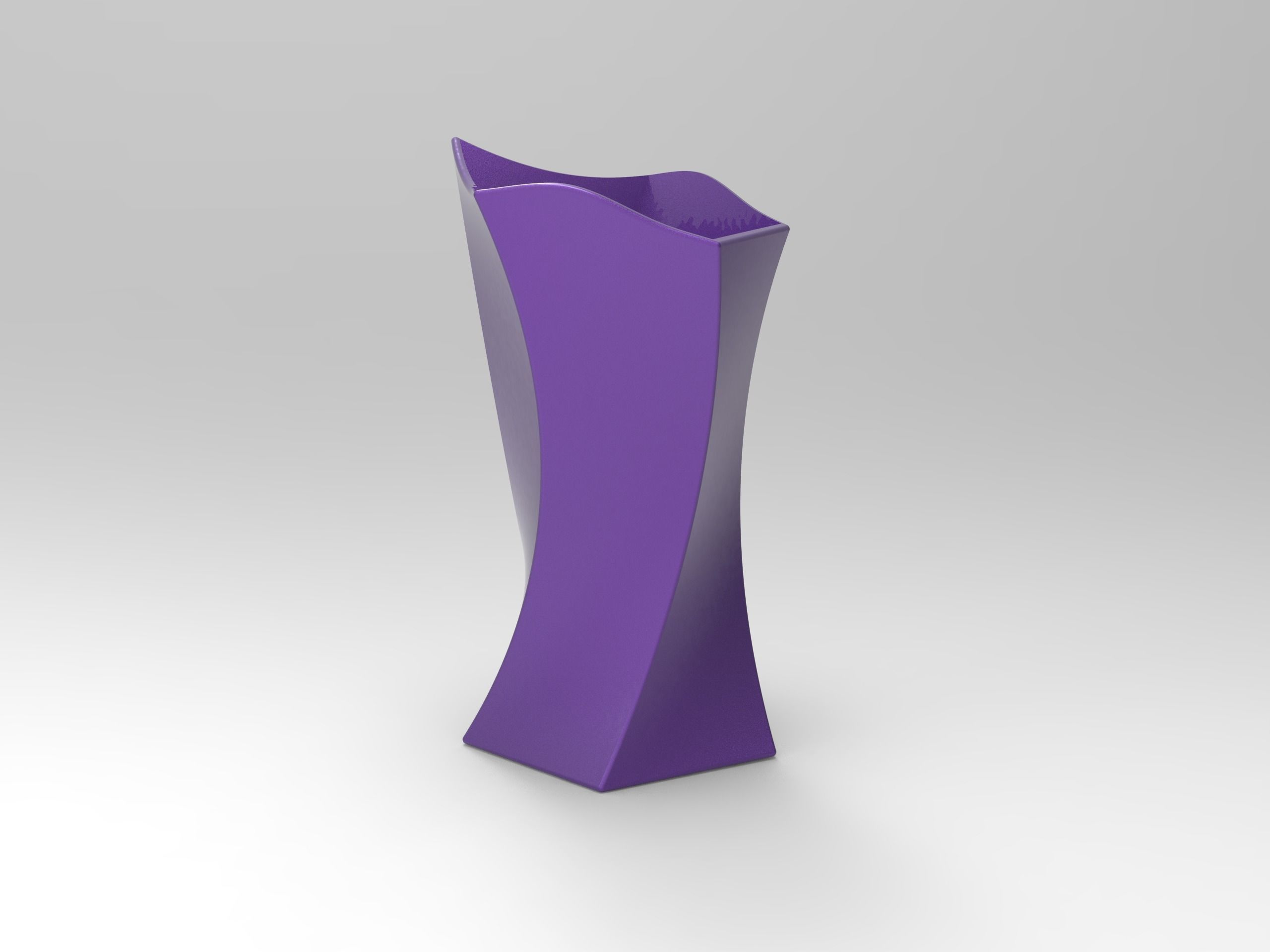 hexagonal vase 3D print model_3