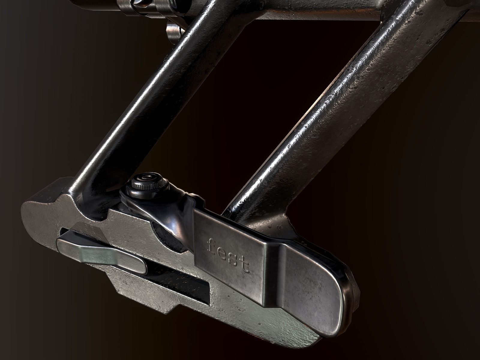 K98 ZF4 German Scope WW2 PBR Low-poly 3D model_6