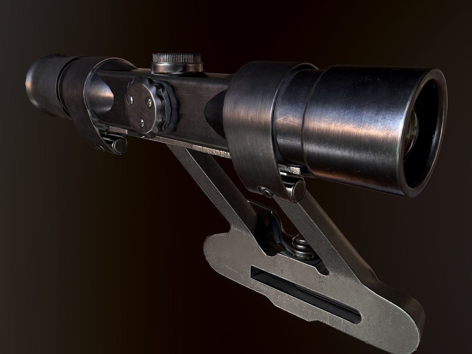 K98 ZF4 German Scope WW2 PBR Low-poly 3D model_4