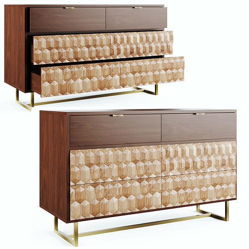 Geome sideboard 138 Low-poly 3D model