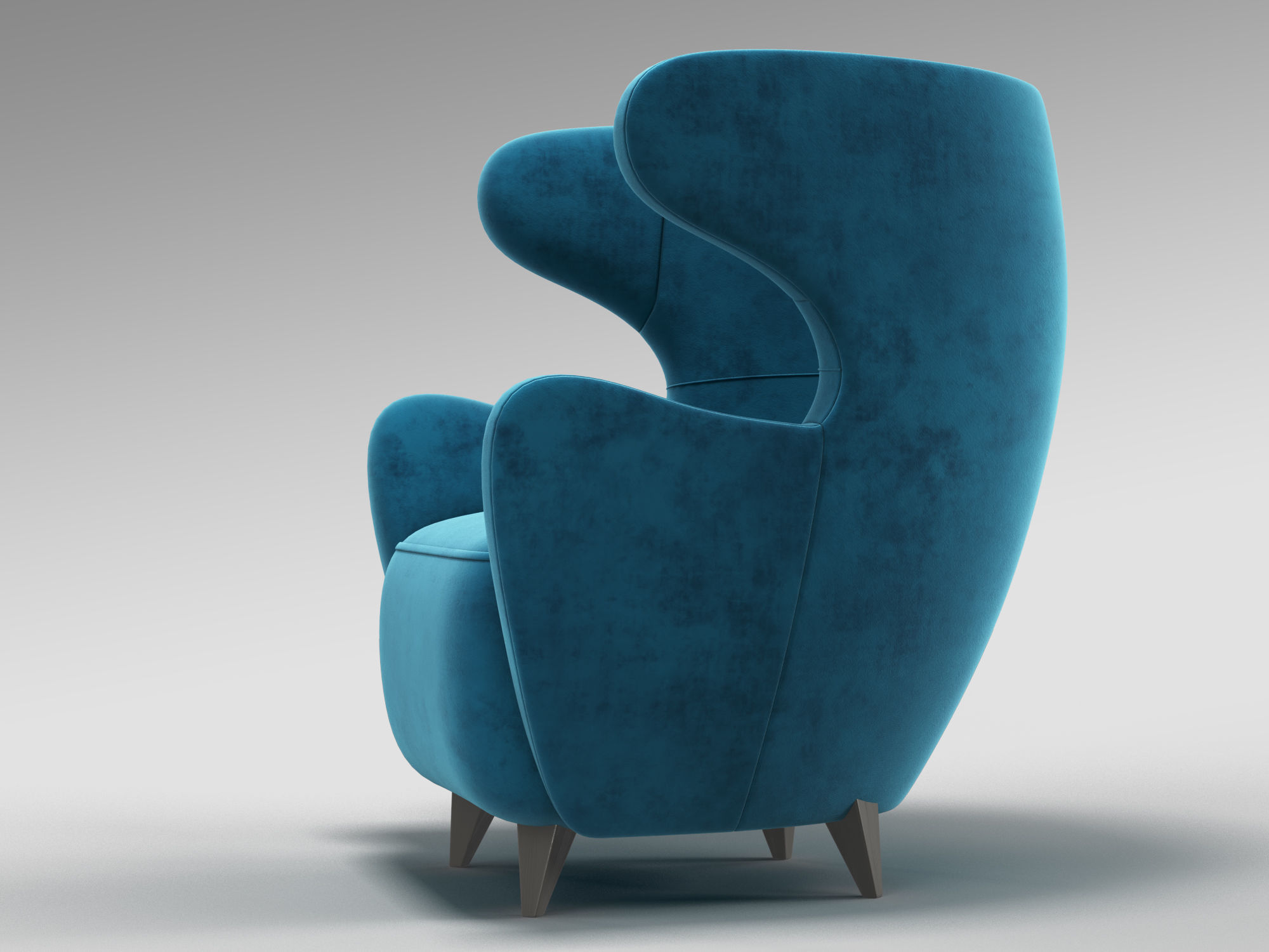 Holly Hunt Wing Chair 3D model_3