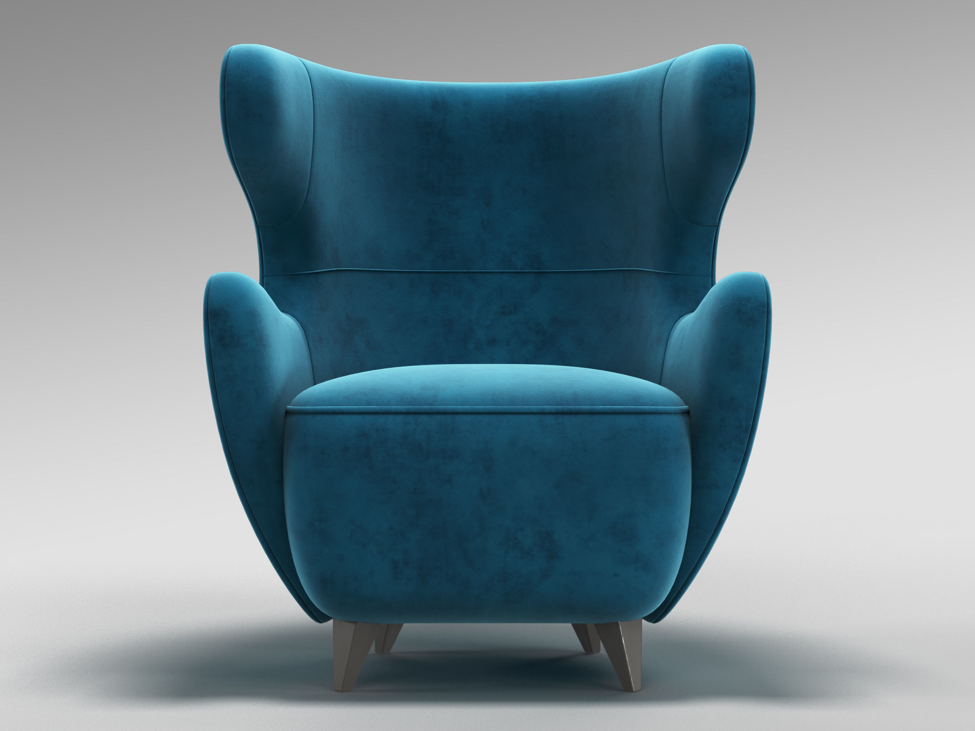 Holly Hunt Wing Chair 3D model_1