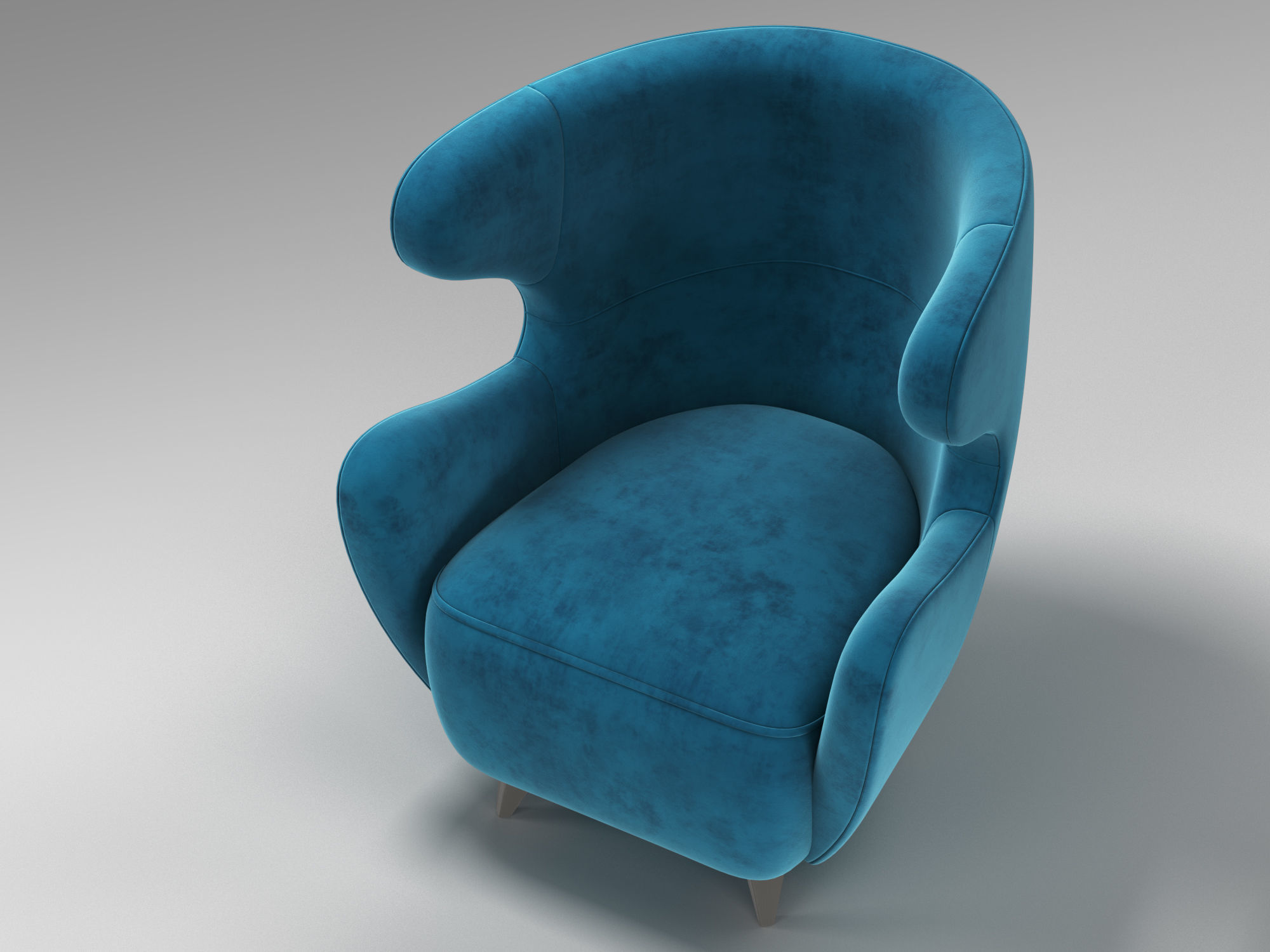 Holly Hunt Wing Chair 3D model_2