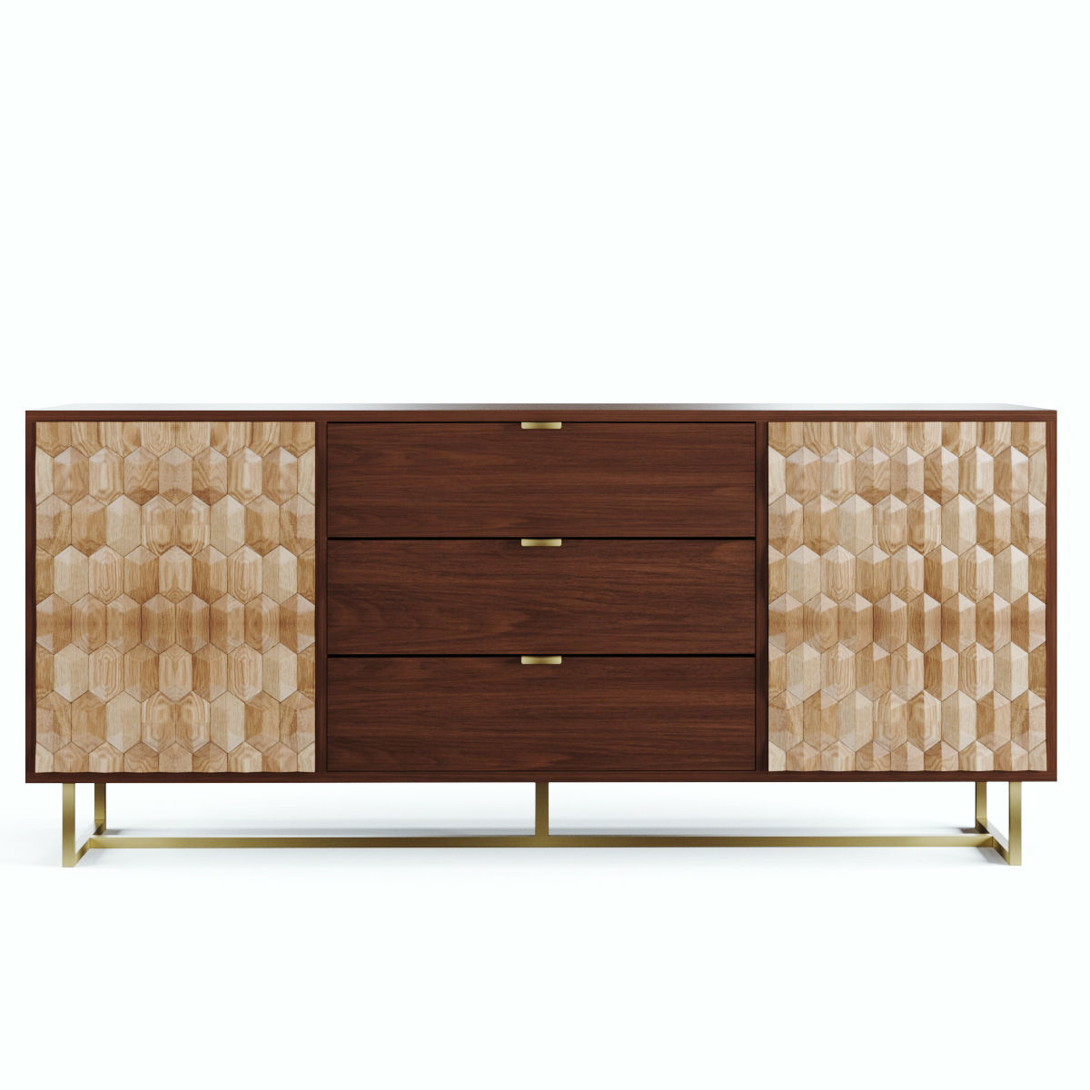 Geome sideboard 180 Low-poly 3D model_3