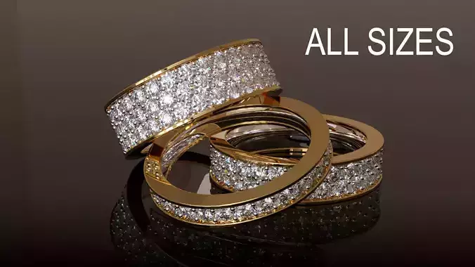 Infinity Ring Collection All sizes 3D print model