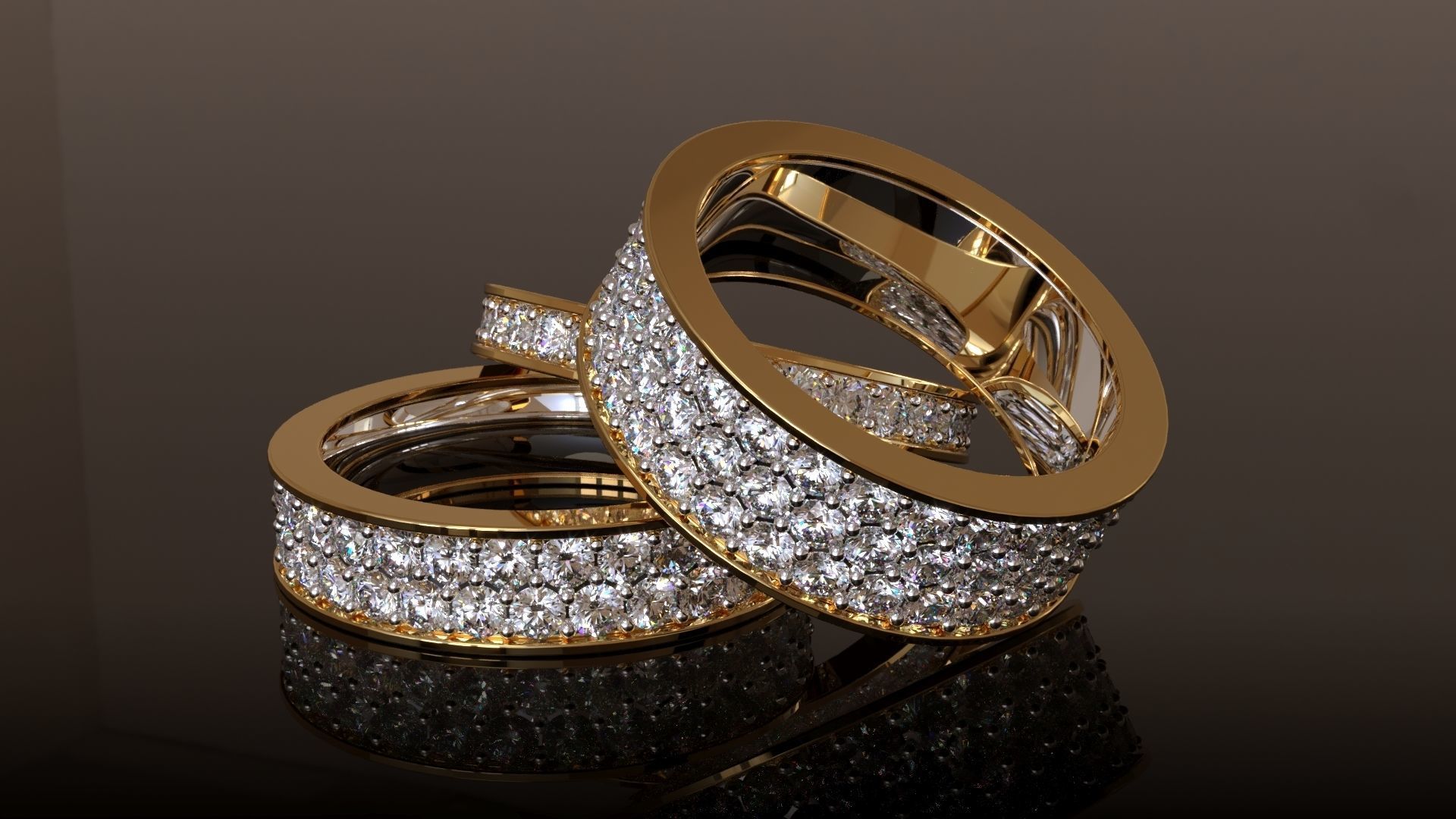 Infinity Ring Collection All sizes 3D print model_9