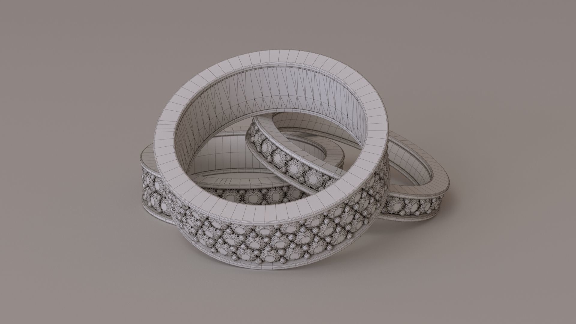 Infinity Ring Collection All sizes 3D print model_8