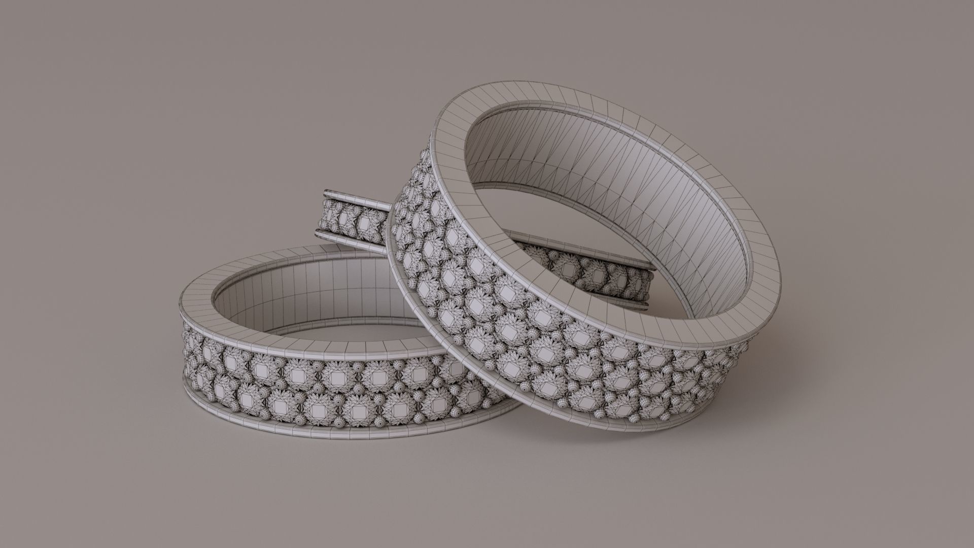 Infinity Ring Collection All sizes 3D print model_10