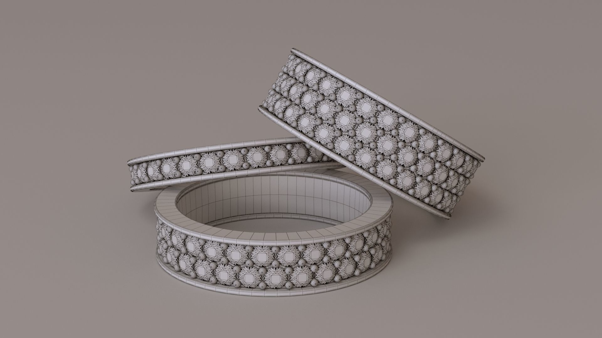Infinity Ring Collection All sizes 3D print model_12