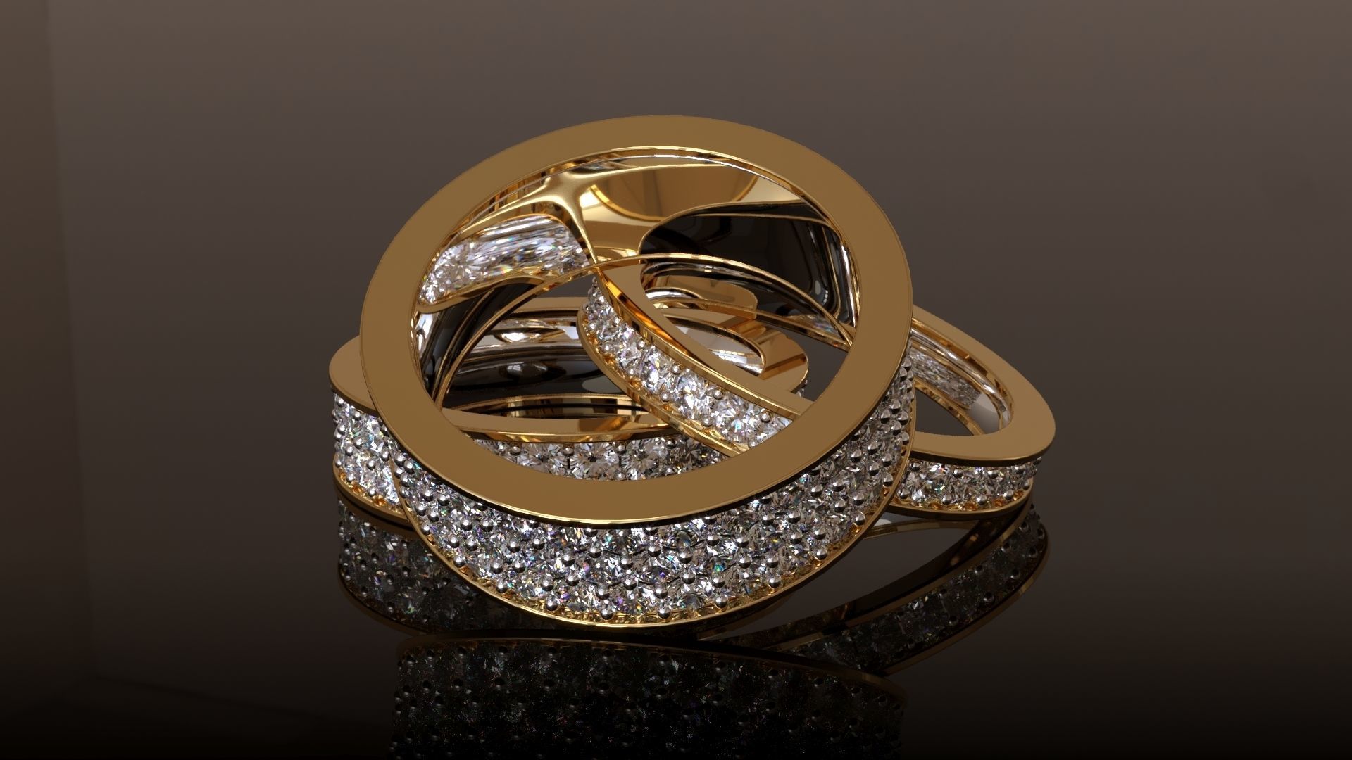 Infinity Ring Collection All sizes 3D print model_7