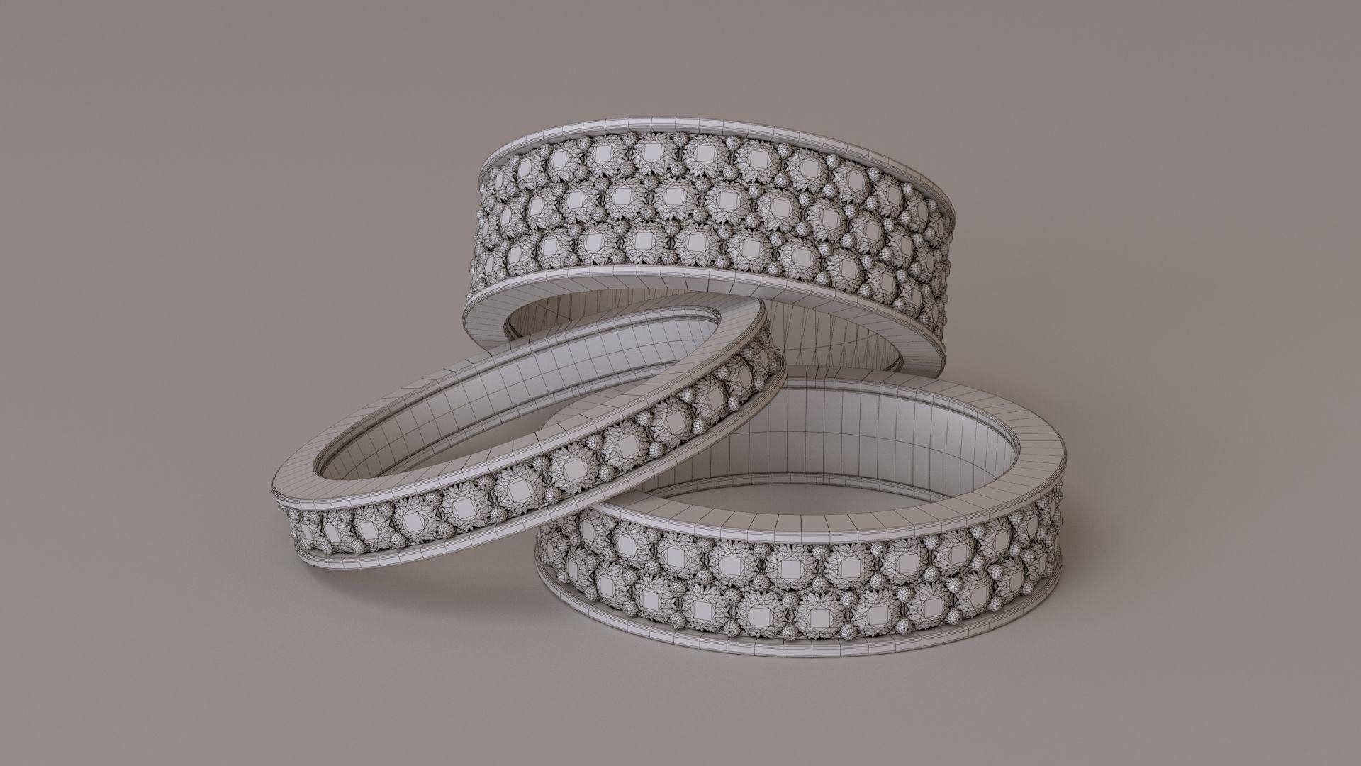 Infinity Ring Collection All sizes 3D print model_14