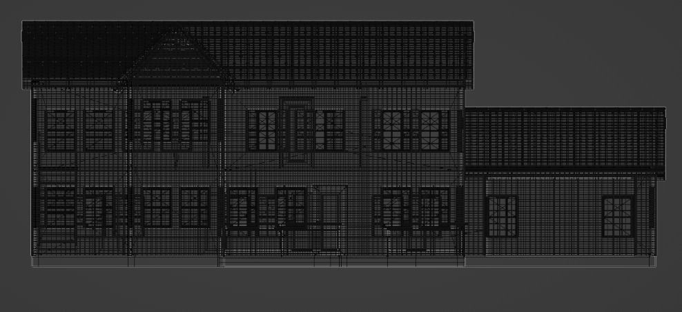 2-Story House 3D model_5