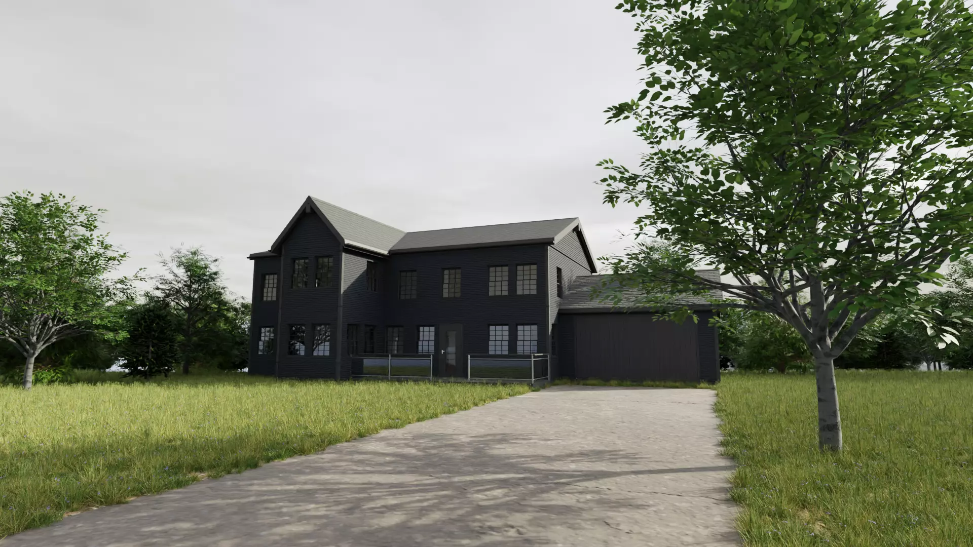 2-Story House 3D model_0