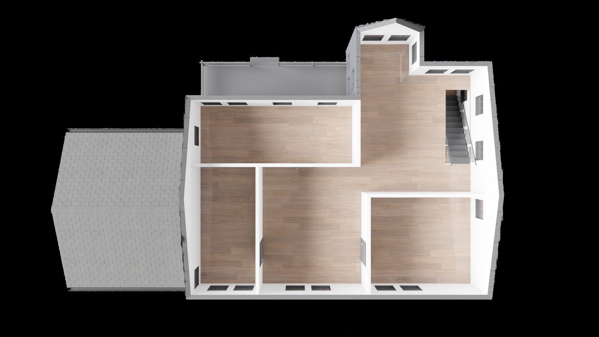 2-Story House 3D model_8