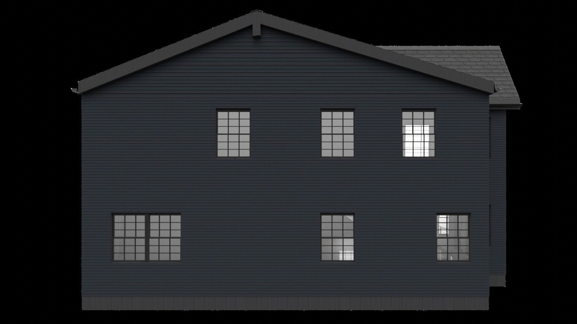 2-Story House 3D model_12