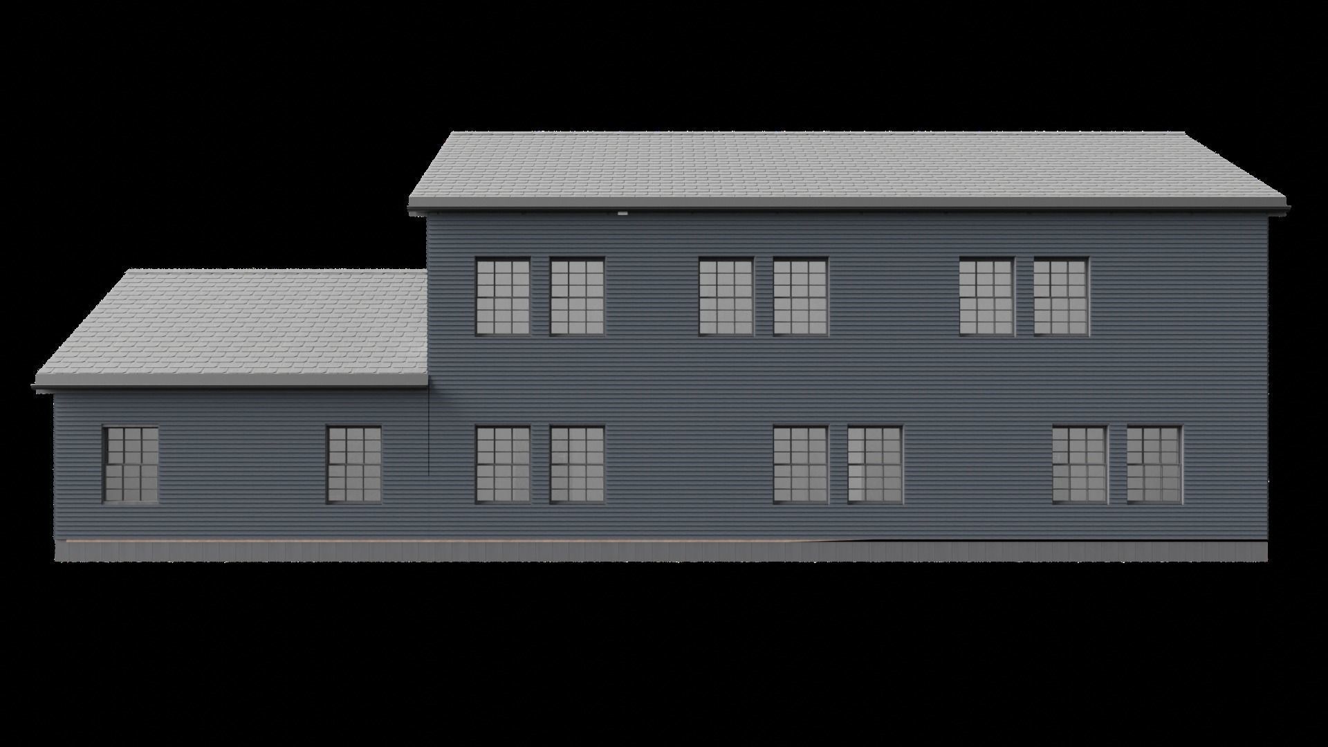 2-Story House 3D model_6