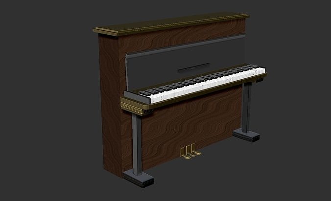 Piano Low-poly 3D model