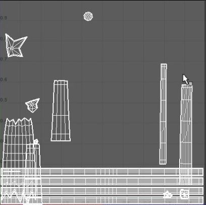 Wooden wall 3D model_3