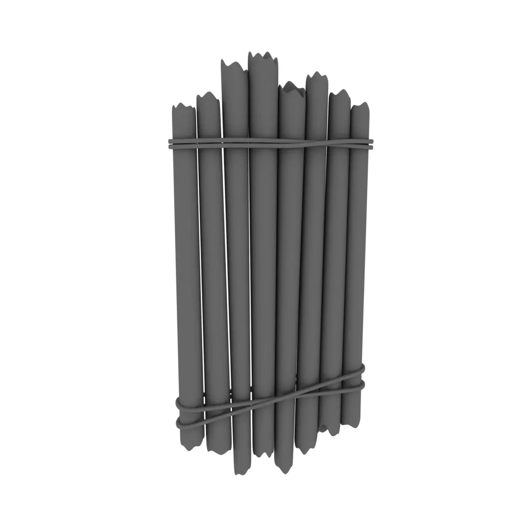 Wooden wall 3D model_0