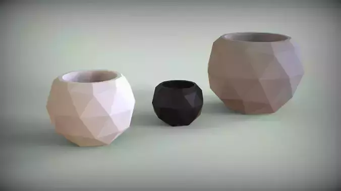 Icosahedron V2 Vases