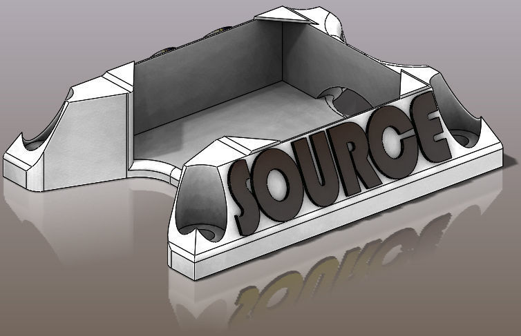 TBS SOURCE ONE V02 V3 FULL 3D PRINTED PARTS 3D print model_7