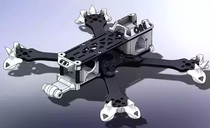 TBS SOURCE ONE V02 V3 FULL 3D PRINTED PARTS 3D print model