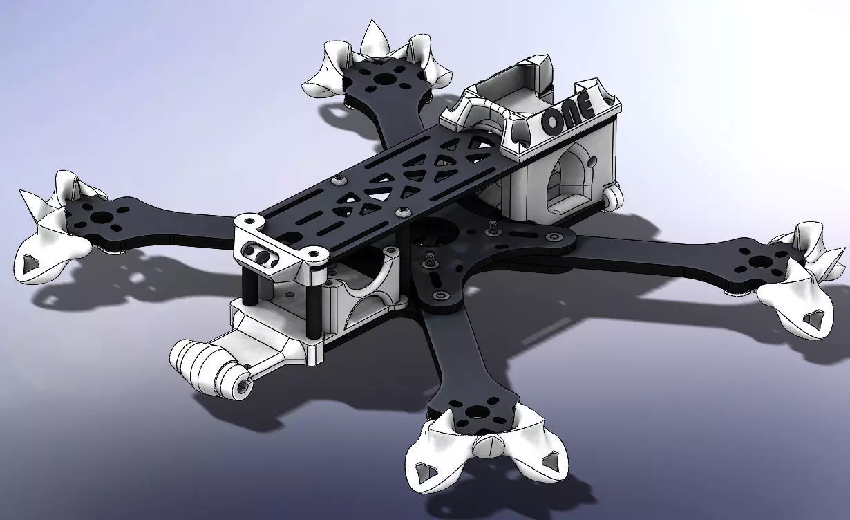 TBS SOURCE ONE V02 V3 FULL 3D PRINTED PARTS 3D print model_0