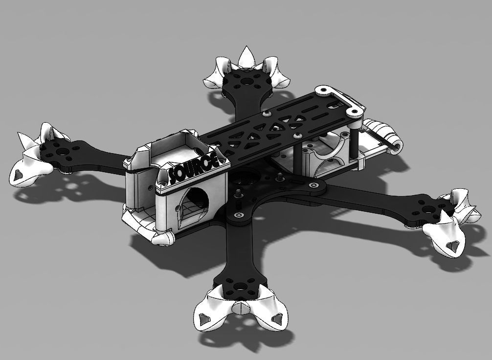 TBS SOURCE ONE V02 V3 FULL 3D PRINTED PARTS 3D print model_10