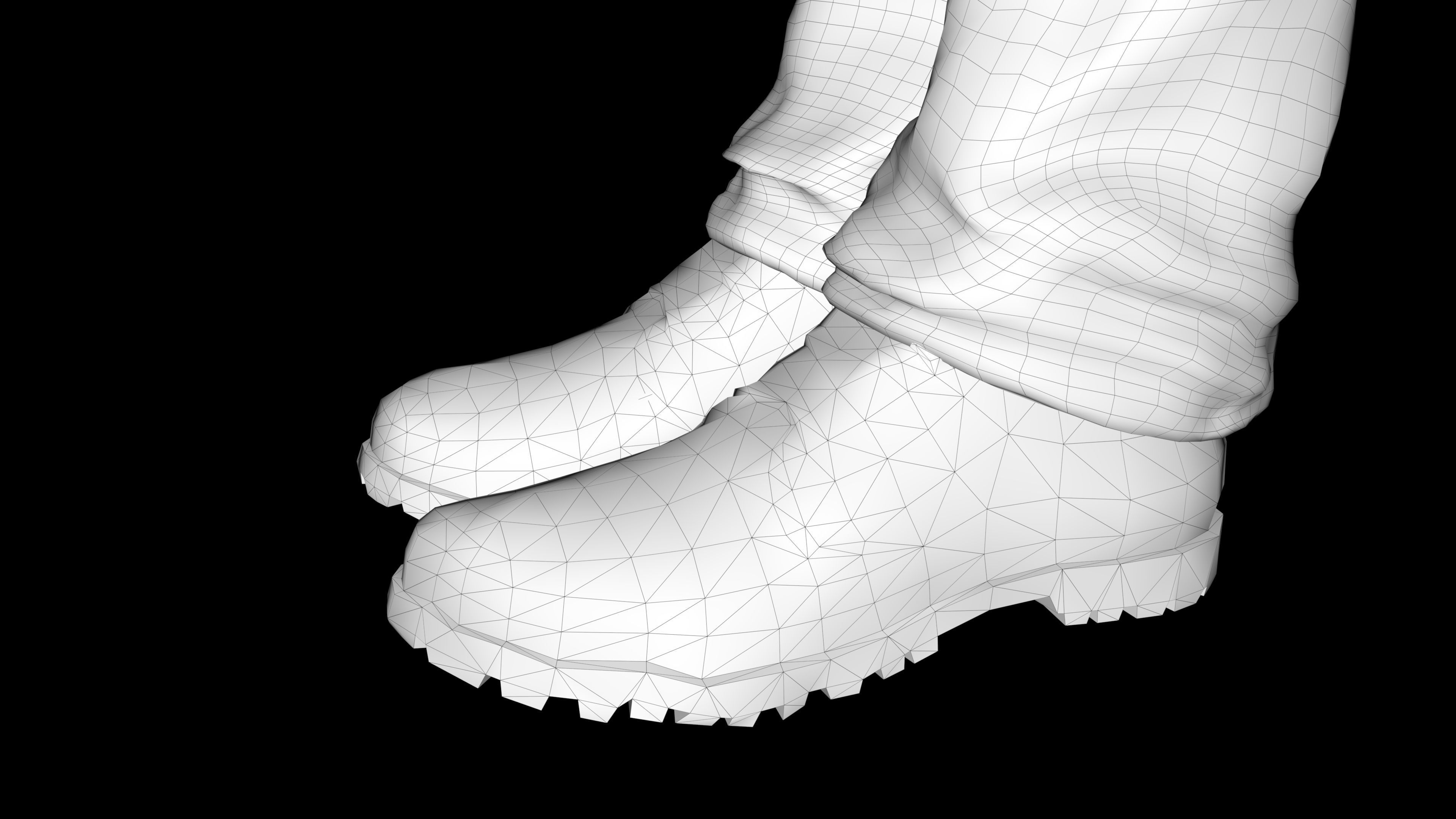 Human game ready rigged Low-poly 3D model_26