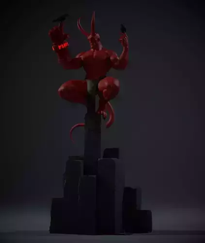 HellBoy devil statue
