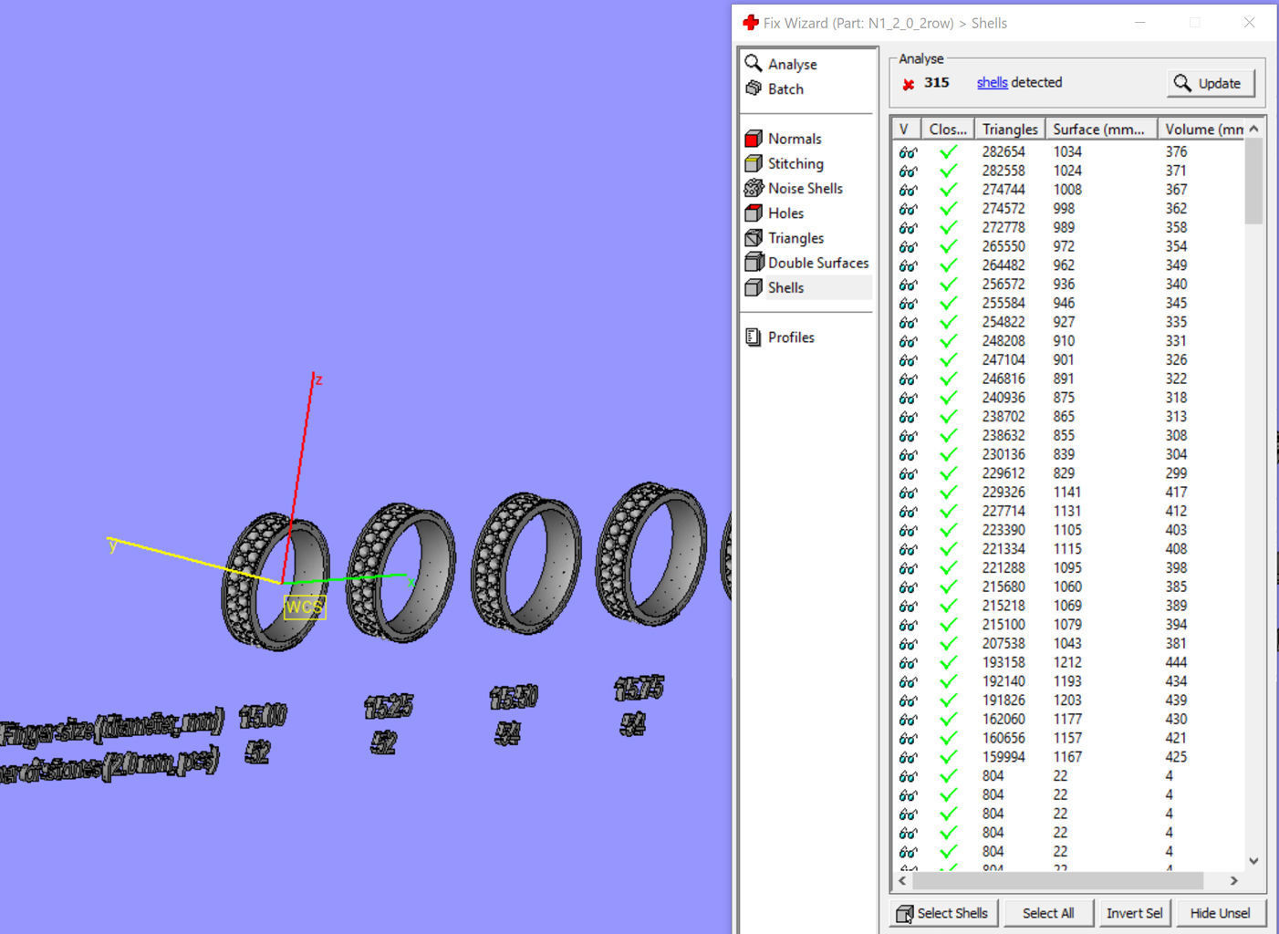 Eternity diamond ring 2 rows 3D print model_8