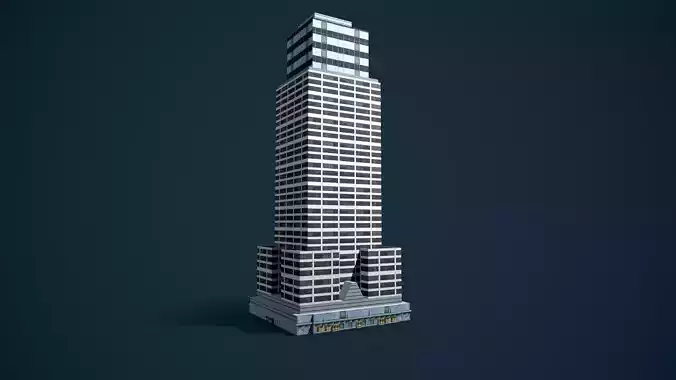 Low poly build free Free low-poly 3D model