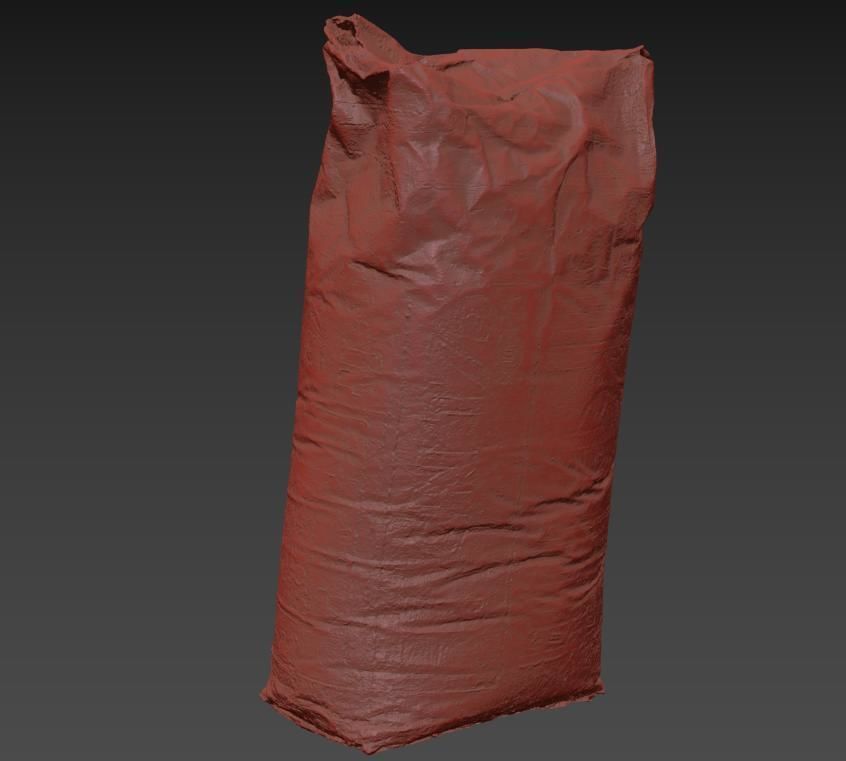 Dry building mix Low-poly 3D model_12