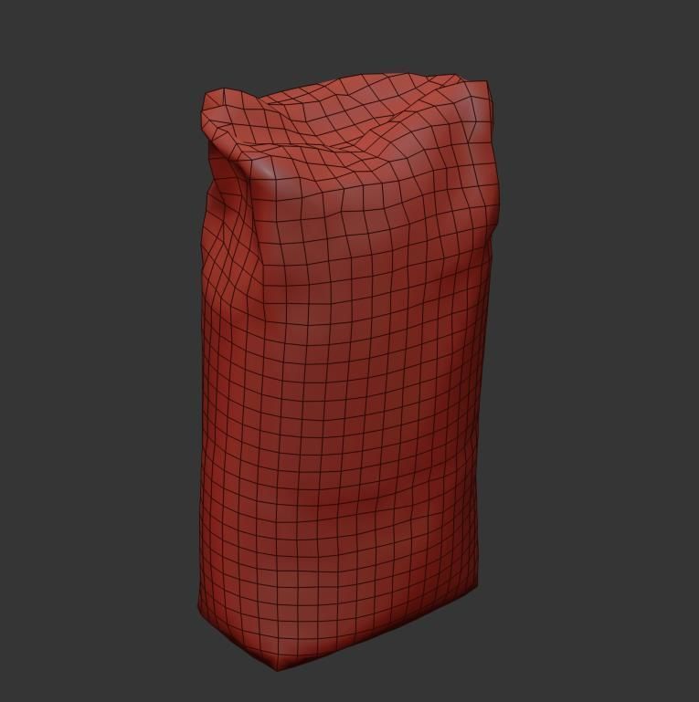 Dry building mix Low-poly 3D model_9