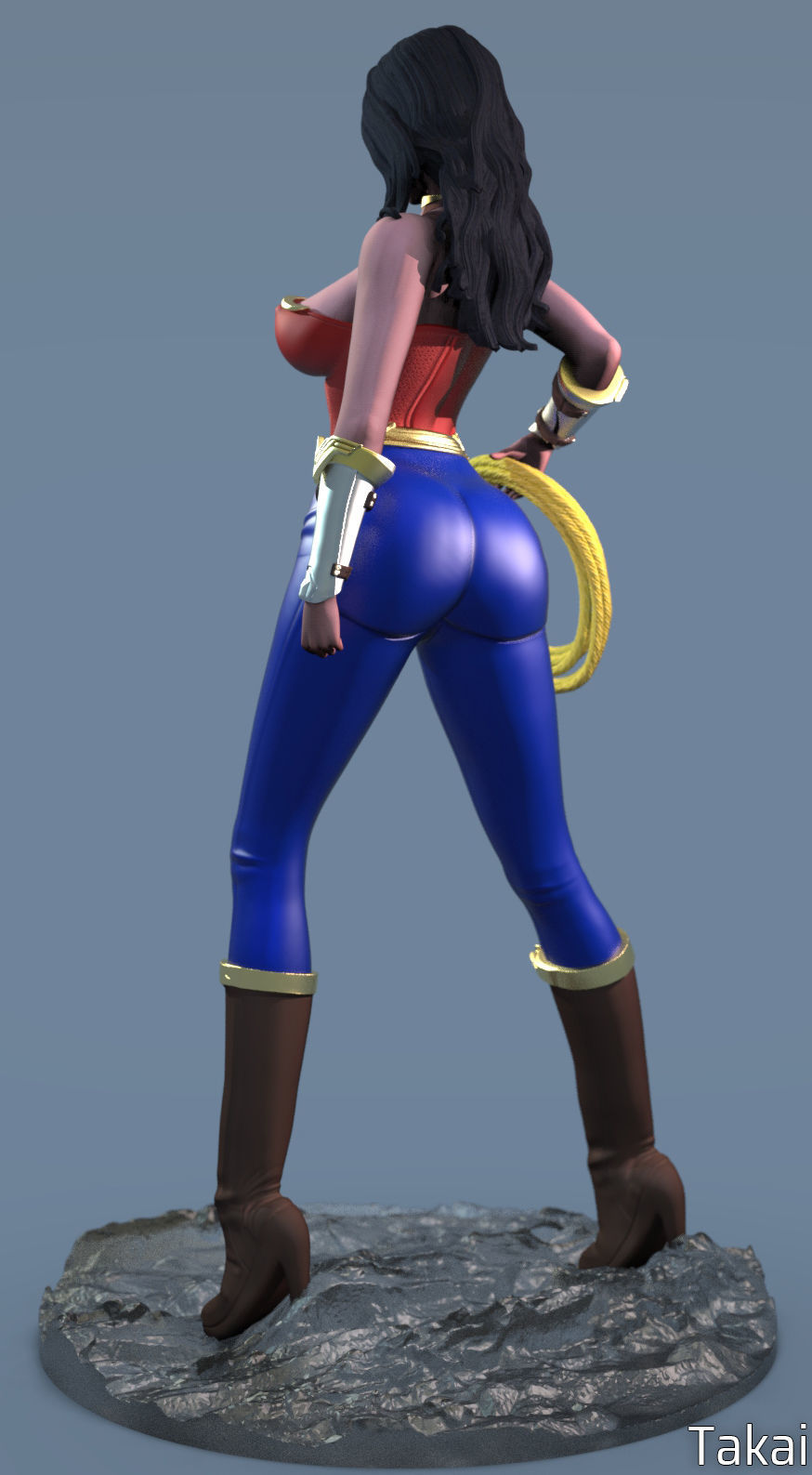 Wonder Woman Fan Art 3D Print Figurine 3D print model_24