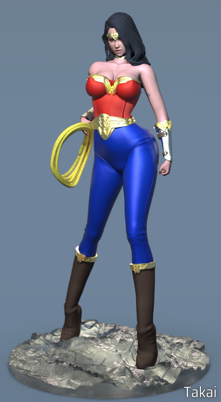 Wonder Woman Fan Art 3D Print Figurine 3D print model_22