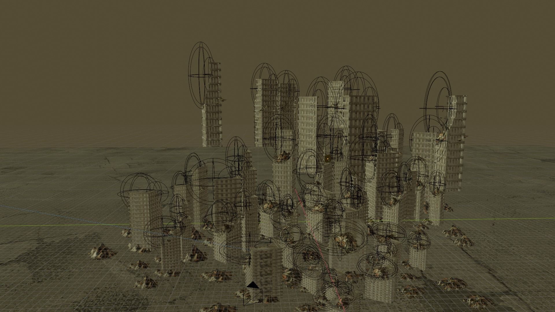 Apocalyptic City Free low-poly 3D model_1