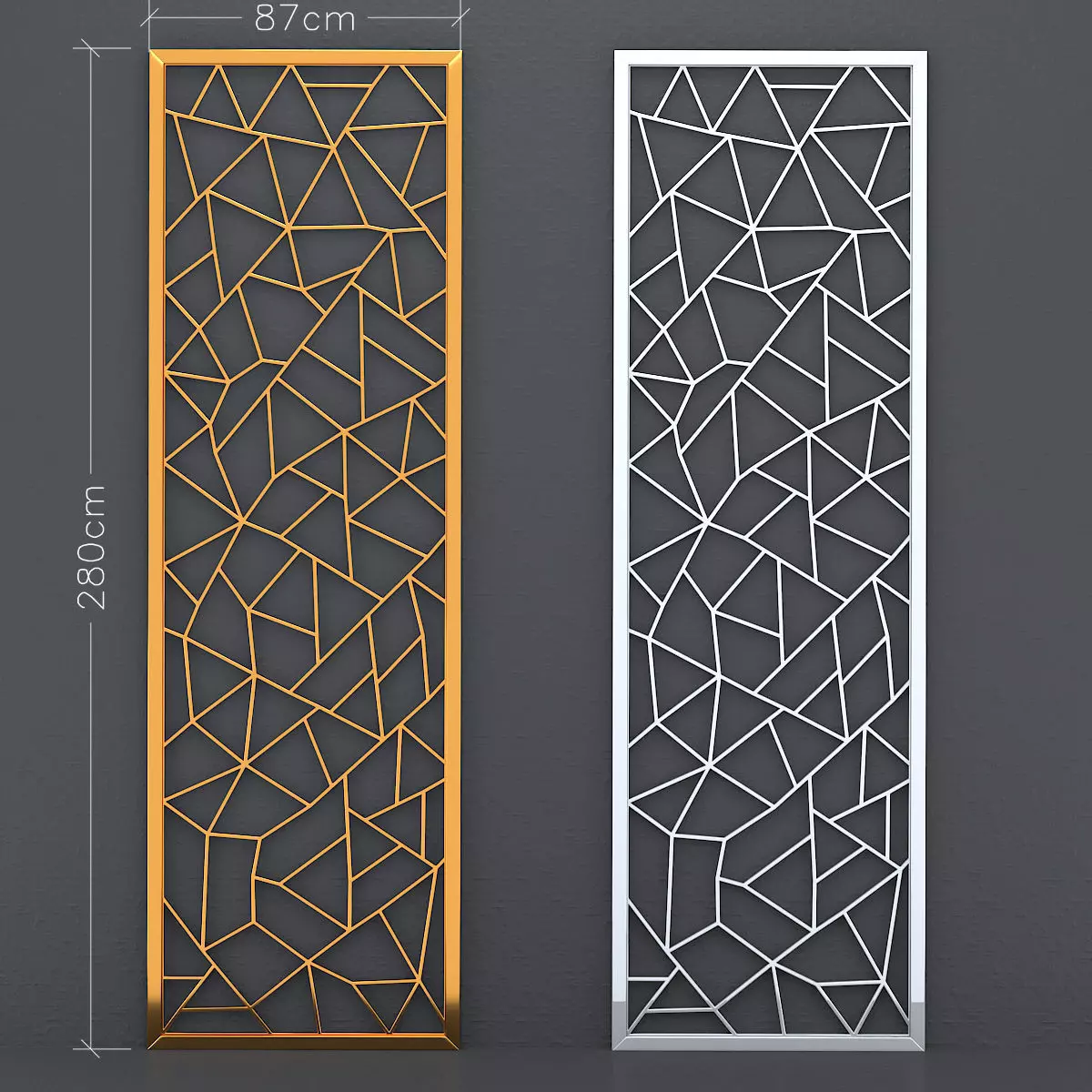 Decorative Panel Free low-poly 3D model_0