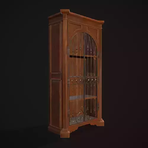 Book Shelf  Low-poly 3D model