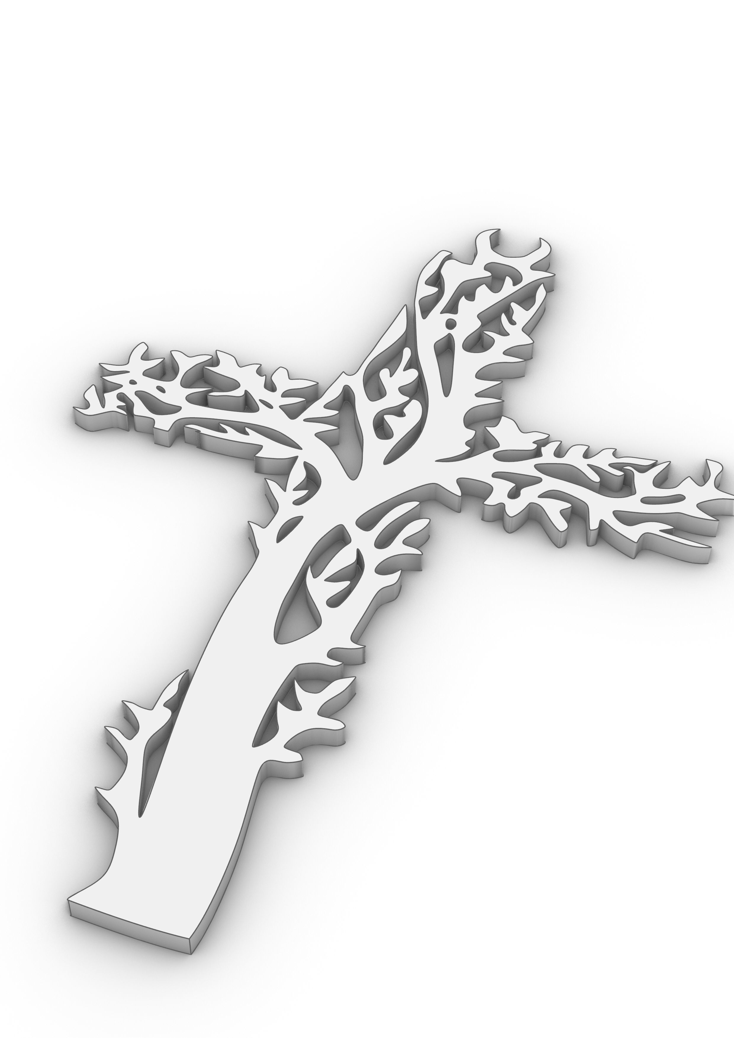 Cross Pendant 3D print model_6