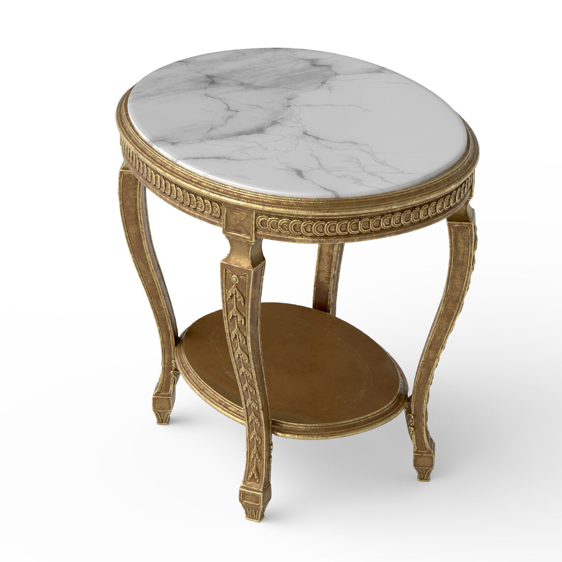 Roberto Giovannini Side Table 1416 Lowpoly Low-poly 3D model_2