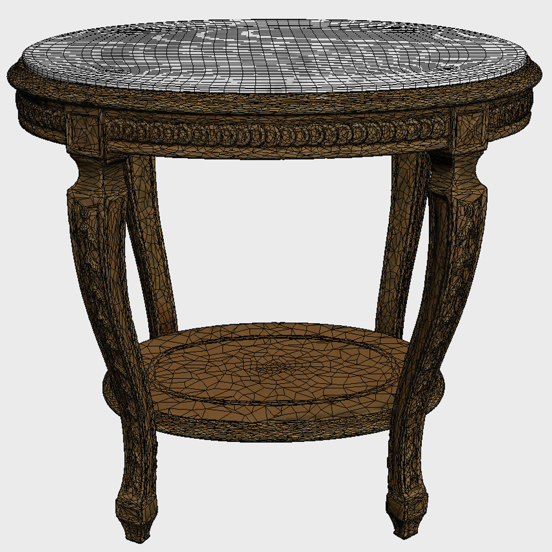 Roberto Giovannini Side Table 1416 Lowpoly Low-poly 3D model_4