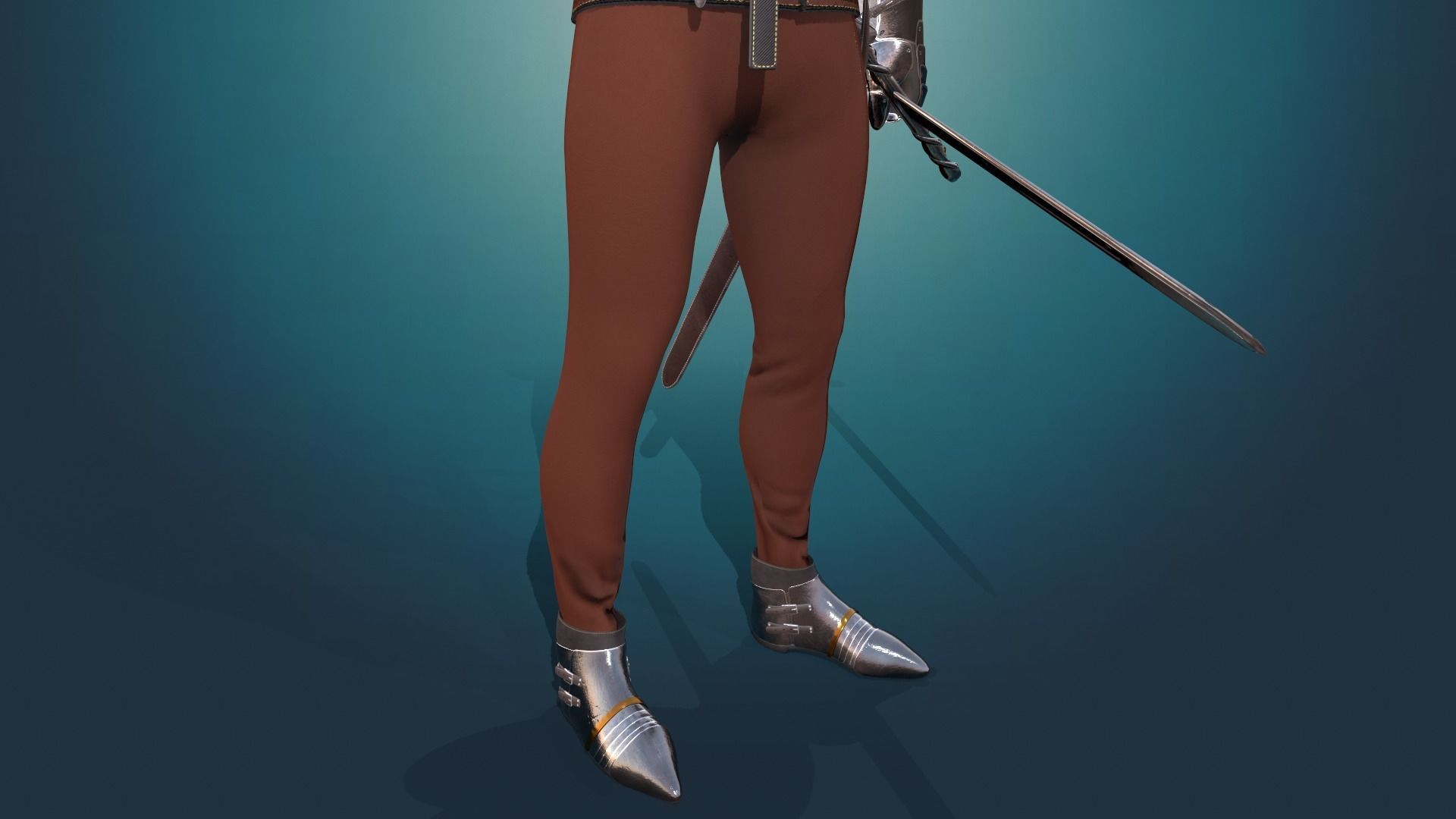 TAB Medieval Knight - 6B - Skin1 Low-poly 3D model_17