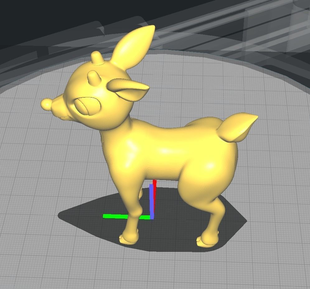 Rudolph the red nosed reindeer 3D print model_8